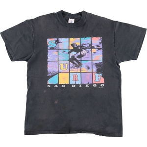 古着 90年代 DELTA スポーツプリントTシャツ USA製 メンズL ヴィンテージ /eaa438502