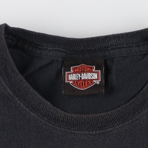 古着 00年代 ハーレーダビッドソン Harley-Davidson モーターサイクル バイクTシャツ メンズL /eaa440539_画像3