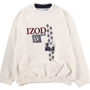 古着 IZOD ロゴスウェットシャツ トレーナー メンズXL /eaa436080