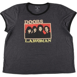 古着 ビッグサイズ THE DOORS ドアーズ バンドTシャツ バンT リンガーTシャツ メンズXXXL /eaa430405