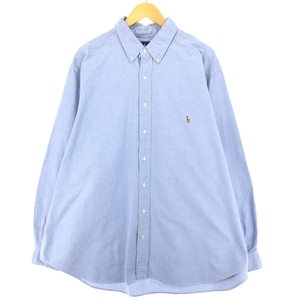 古着 ラルフローレン Ralph Lauren CLASSIC FIT クラシックフィット オックスフォード 長袖 ボタンダウンシャツ メンズXXL /eaa444304