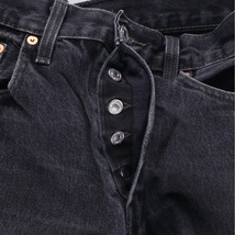 古着 リーバイス Levi's 501 ブラックデニム ストレートデニムパンツ メンズw32 /eaa436952_画像5