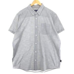 古着 パタゴニア Patagonia ORGANIC COTTON オーガニックコットン 半袖 ボタンダウンシャツ メンズXL /eaa444765