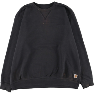 古着 カーハート Carhartt ORIGINAL FIT ワンポイントロゴスウェットシャツ トレーナー メンズXL /eaa413800