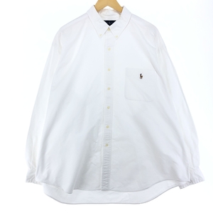 古着 ラルフローレン Ralph Lauren BIG SHIRT 長袖 ボタンダウンシャツ メンズXXL /eaa445108