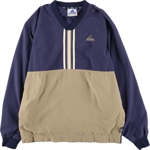 古着 90年代 アディダス adidas GOLF ゴルフ Vネック ウォームアッププルオーバー メンズL ヴィンテージ /eaa444896