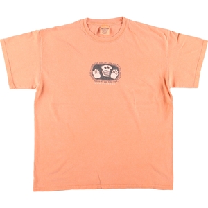 古着 COMFORT COLORS ドクロ柄 スカル柄 プリントTシャツ メンズL /eaa438538