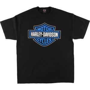 古着 00年代 ハーレーダビッドソン Harley-Davidson モーターサイクル バイクTシャツ USA製 メンズXL /eaa445302