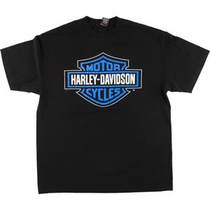 古着 00年代 ハーレーダビッドソン Harley-Davidson モーターサイクル バイクTシャツ USA製 メンズXL /eaa445310