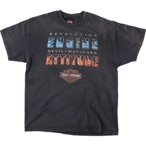 古着 ハーレーダビッドソン Harley-Davidson モーターサイクル バイクTシャツ USA製 メンズL /eaa445309_画像1