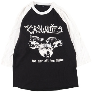 古着 tultex THE CASUALTIES ラグラン バンドTシャツ バンT メンズM /eaa436891