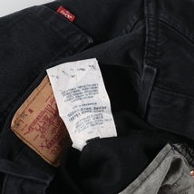 古着 リーバイス Levi's リーバイス501 ユーロモデル ブラックデニム ストレートデニムパンツ メンズw35 /eaa435936_画像4