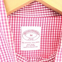 古着 ブルックスブラザーズ Brooks Brothers Est.1818 ギンガムチェック柄 長袖 ボタンダウンチェックシャツ メンズM /eaa441811_画像3