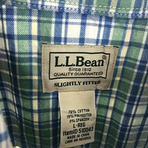 古着 00年代 エルエルビーン L.L.Bean SLIGHTLY FITTED 長袖 ボタンダウンチェックシャツ メンズL /eaa441875_画像3