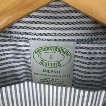 古着 ブルックスブラザーズ Brooks Brothers MILANO 長袖 ボタンダウンストライプシャツ メンズL /eaa441888_画像3