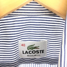 古着 ラコステ LACOSTE REGULAR FIT 長袖 ボタンダウンストライプシャツ メンズL /eaa441890_画像3