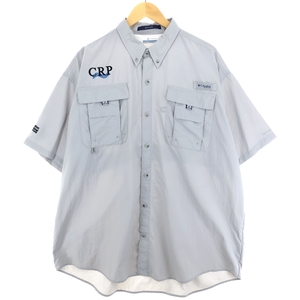 古着 コロンビア Columbia PFG ボタンダウン 半袖 フィッシングシャツ メンズXL /eaa445035