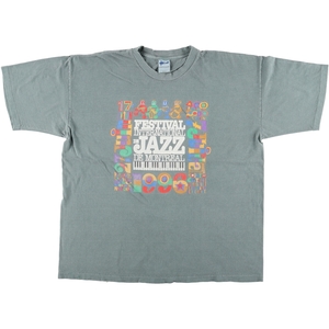 古着 AZUR JAZZ モントリオール国際ジャズフェスティバル バンドTシャツ バンT カナダ製 メンズXL /eaa445061