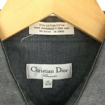 古着 90年代 クリスチャンディオール Christian Dior 長袖 コットンシャツ メンズXL ヴィンテージ /eaa445448_画像3