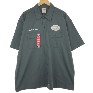 古着 ミントコンディション ディッキーズ Dickies 半袖 ワークシャツ メンズXXL /eaa441838