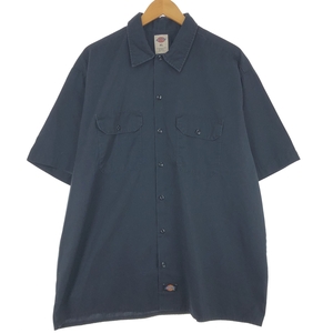 古着 ディッキーズ Dickies 半袖 ワークシャツ メンズXL /eaa441836