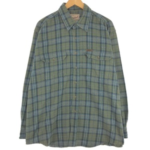 古着 00年代 ウールリッチ WOOLRICH 長袖 フランネルチェックシャツ メンズXL /eaa433962