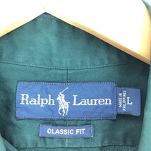 古着 ラルフローレン Ralph Lauren CLASSIC FIT 半袖 ボタンダウンシャツ メンズL /eaa441017_画像3