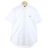 古着 ラルフローレン Ralph Lauren CLASSIC FIT 半袖 ボタンダウンシャツ メンズS /eaa441005_画像1