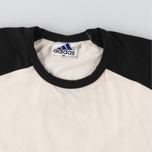 古着 90~00年代 アディダス adidas ラグランTシャツ メンズM ヴィンテージ /eaa445629_画像3