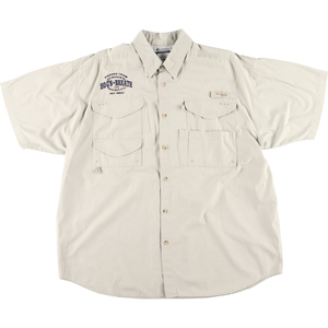 古着 コロンビア Columbia PFG 半袖 フィッシングシャツ メンズXL /eaa441214