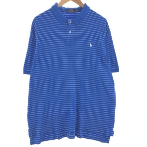 古着 ラルフローレン Ralph Lauren POLO RALPH LAUREN 半袖 ボーダー ポロシャツ メンズXL /eaa382901