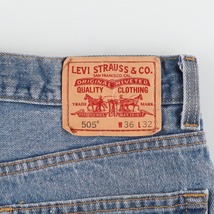 古着 リーバイス Levi's 505 REGULAR FIT テーパードデニムパンツ メンズw37 /eaa446123_画像3