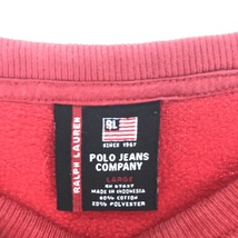 古着 ラルフローレン Ralph Lauren POLO JEANS COMPANY ロゴスウェットシャツ トレーナー メンズL /eaa410531_画像3