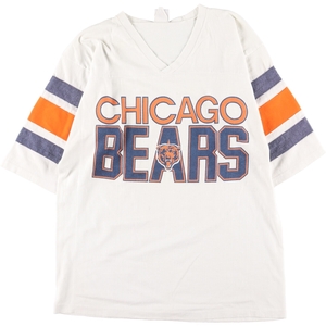 古着 90年代 LOGO7 NFL CHICAGO BEARS シカゴベアーズ フットボール七分袖Tシャツ USA製 メンズM ヴィンテージ /eaa326444