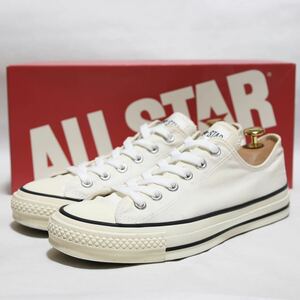 【日本製】CONVERSE CANVAS ALL STAR J OX 26cm コンバース キャンバス オールスター ホワイト 32167430 255 スニーカー 靴 JAPAN 