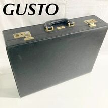G-GUSTO アタッシュケース パイロットケース 書類バッグ ハード ビジネス ジーガスト ブラック　鍵付き　【OTOS-484】_画像1