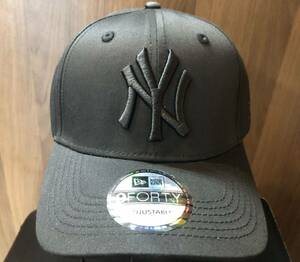 ニューエラ　キャップ ニューヨークヤンキース NY ブラック　黒系　男女用　New Era Cap フリーサイズ　