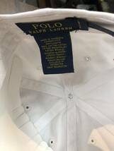 キャップ Polo Ralph Lauren 帽子 白 ホワイト ポロラルフローレン 赤刺繍入　男女用　フリーサイズ_画像8