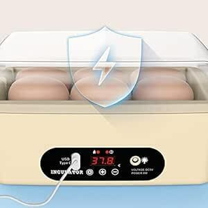 インキュベーター 自動孵卵器 孵化器 自動転卵 デジタル表示 自動温度制 湿度保持 子供教育用 家庭用 孵化率アップ 鶏など家畜専