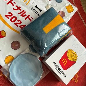 マクドナルド福袋　2024年 BRUNO ブルーノ　水色　ブルー　セット