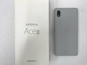 AU　XPERIA　AceⅢ　グレー　SOGO8　美品