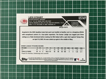 ★TOPPS MLB 2023 UPDATE #US149 LEVI STOUDT［CINCINNATI REDS］ベースカード「BASE」ルーキー「RC」★_画像2