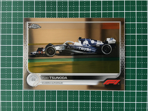 ★TOPPS CHROME 2022 FORMULA 1 F1 #122 角田裕毅／YUKI TSUNODA［SCUDERIA ALPHATAURI］ベースカード「F1 CARS」★