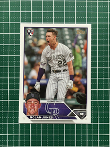 ★TOPPS MLB 2023 UPDATE #US85 NOLAN JONES［COLORADO ROCKIES］ベースカード「BASE」ルーキー「RC」★