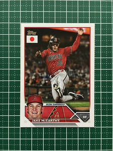 ★TOPPS MLB 2023 JAPAN EDITION #13 JAKE MCCARTHY［ARIZONA DIAMONDBACKS］ベースカード「BASE」★