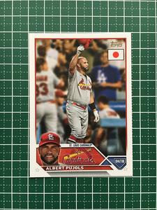 ★TOPPS MLB 2023 JAPAN EDITION #40 ALBERT PUJOLS［ST. LOUIS CARDINALS］ベースカード「BASE」★