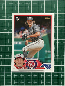 ★TOPPS MLB 2023 UPDATE #US111 THADDEUS WARD［WASHINGTON NATIONALS］ベースカード「BASE」ルーキー「RC」★