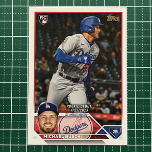 ★TOPPS MLB 2023 UPDATE #US66 MICHAEL BUSCH［LOS ANGELES DODGERS］ベースカード「RD」ルーキー「RC」★の画像1