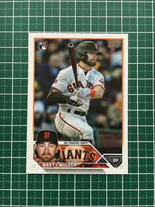 ★TOPPS MLB 2023 UPDATE #US174 BRETT WISELY［SAN FRANCISCO GIANTS］ベースカード「BASE」ルーキー「RC」★