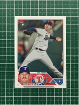 ★TOPPS MLB 2023 UPDATE #US156 COLE RAGANS［TEXAS RANGERS］ベースカード「BASE」ルーキー「RC」★_画像1